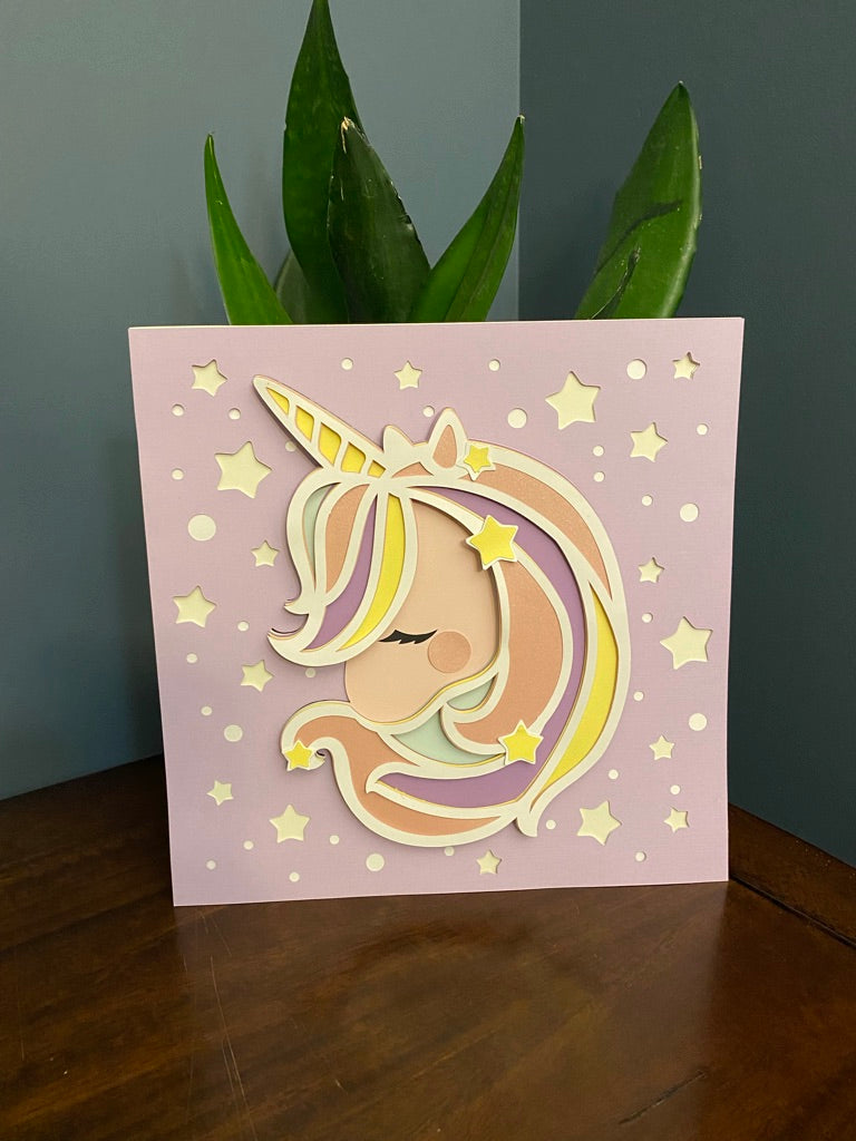 Unicorn wall hanging