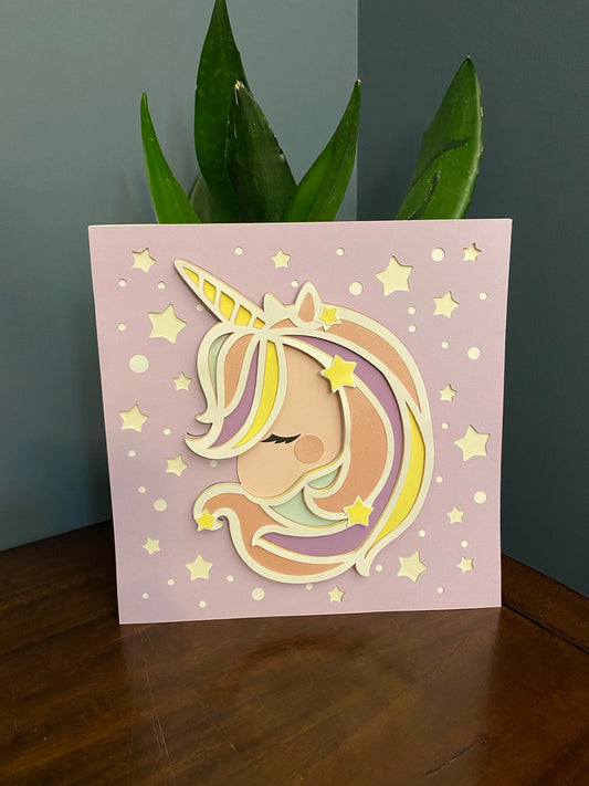 Unicorn wall hanging