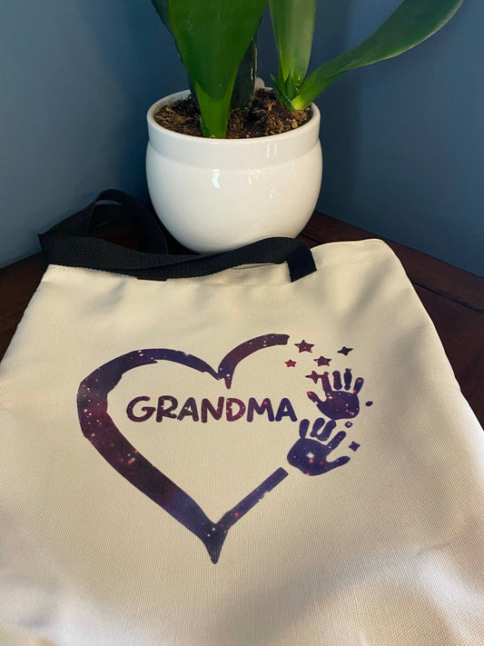 Grandma heart tote